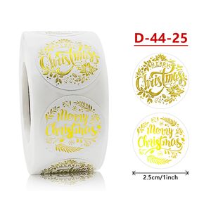 Étiquettes autocollantes personnalisées en feuille d'or estampées à chaud Emballage de cadeaux de Noël Autocollants de remerciement pour les petites entreprises - Product Image 6