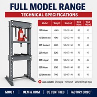 Presse hydraulique 20 tonnes 30 tonnes avec table de travail réglable
