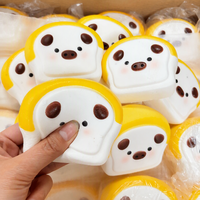 Nouvelle Poupée Cochon Toast Kawaii, Jouet Squishy en PU à Rebond Lent, Simulation Alimentaire, Anti-Stress et de Décompression