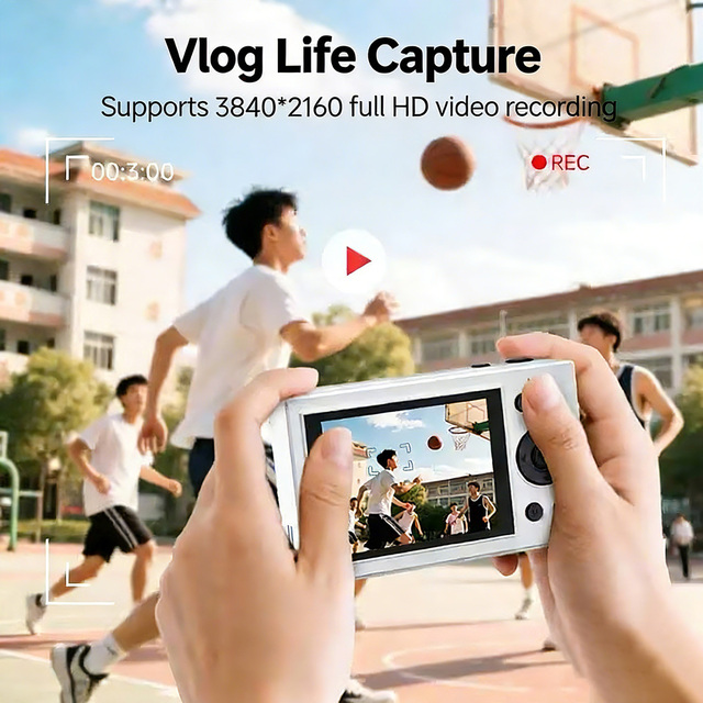 Factory Vlog Camcorder Compact Auto Focus 64Mp 4K Video Digital Camera with 7.1x-16x Optical Zoom 2"-3" Screen for Photography