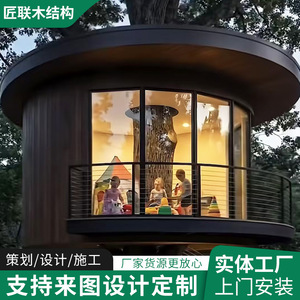 บ้านไม้เล่นกลางแจ้งสำหรับเด็ก  ประกอบง่าย  ทนทานต่อแรงกด  เหมาะสำหรับสนามหลังบ้าน - Product Image 5