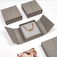 Boîte à revêtement magnétique de luxe faite à la main en usine pour accessoires cosmétiques boîtes d'emballage de perruques pour bijoux collier éponge en relief