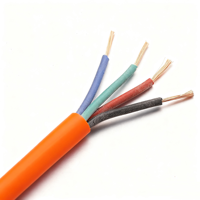 Cable de Alarma contra Incendios HOTION, 4 Hilos, Cobre Desnudo Trenzado, Blindaje de Lámina de Aluminio, Cubierta LSZH, Protección de Goma de Silicona, Cable Resistente al Fuego