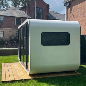 Lujoso diseño moderno al aire libre prefabricado <span class=keywords><strong>Modular</strong></span> Container Tiny Cabin House Apple Cabin para vivir y trabajar - Product Image 3