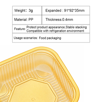 Plateau à gâteaux de lune pour le Festival de la Mi-Automne, en plastique PP de qualité alimentaire, transparent jaune, support sûr pour gâteaux de lune, plateau de boulangerie pour emballage cadeau