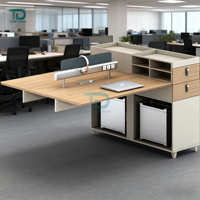 Ensemble de table de bureau personnalisé bon marché armoire en bois MFC tiroir ordinateur conférence directeur directeur personnel poste de travail employé