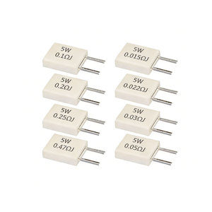 10 pièces BPR56 5W Résistance en céramique non inductive 0.01R 0.015 0.022 0.025 0.02 0.033 0.047 0.05 0.1 0.15 0.2 0.25 0.5 1 Ohm - Product Image 1