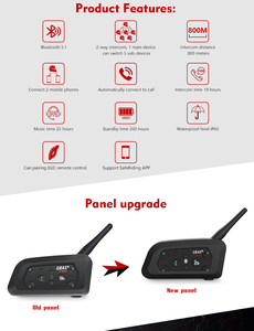 <span class=keywords><strong>EJEAS</strong></span> pro V6 intercomunicador para moto casco Bluetooth auriculares comunicadores intercomunicador para motocicleta - Product Image 3