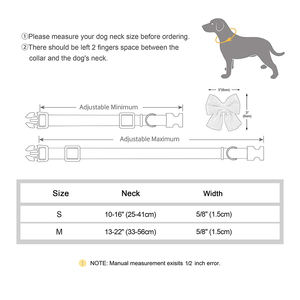 <span class=keywords><strong>Collar</strong></span> de gato separable personalizado al por mayor con hebilla de metal <span class=keywords><strong>Collar</strong></span> de gato perro mascota de diseñador con pajarita - Product Image 6