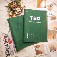 Texte TED sélectionné Transcriptions de discours Cahier anglais B5 Version papier Imprimé numérique Livre à feuilles mobiles détachable Chinois