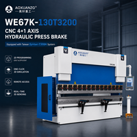Presse plieuse CNC de haute qualité 130 tonnes, largeur 3200 mm, avec système de simulation de pliage 3D en temps réel Taiwan Syntec-730BA