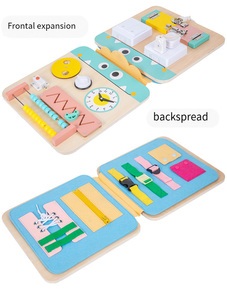 COMMIKI jouets éducatifs drôles éducation précoce 4 côtés pliable occupé conseil jouets éducatifs OEM <span class=keywords><strong>physique</strong></span> jouets éducatifs - Product Image 5