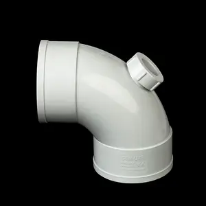 Chinese High Quality Upvc Water Pipe Plumbing 88 Degree Rear Inspection F/f Plastic Pipes And Fittings