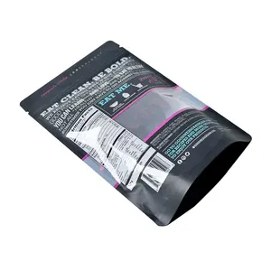 Pochette d'emballage personnalisée à fermeture éclair en plastique mylar 1kg pour protéines de lactosérum suppléments de créatine pour lait aliments pour animaux de compagnie gelée aliments en conserve - Product Image 6