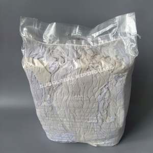 Trapos de limpieza de felpa blanca reciclada 100% algodón para uso industrial, 10kg, 20kg, 25kg - Product Image 1