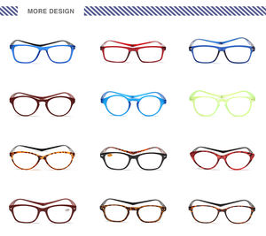 Lunettes de lecture magnétiques en plastique pour hommes et femmes, à col long, personnalisé, tactile - Product Image 6