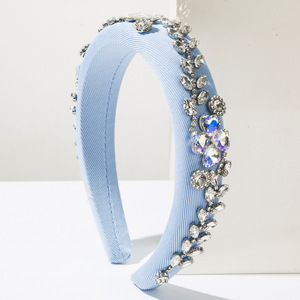 Diadema de Lujo con Forma de Hoja, con Pedrería y Diamantes, Ajustable, Accesorio para el Cabello para Fiestas - Product Image 3