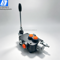 Katup Kontrol Arah Monoblock Manual Kapasitas Tinggi 80 Liter/menit Distributor Hidrolik P80 1 Spool Katup Hidrolik Manual