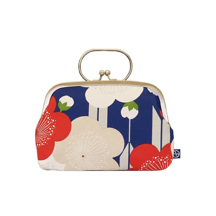 Japanese design printed durable fabric jewellery cosmetic pouch