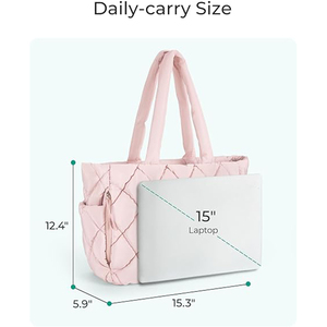 Borsa da Viaggio e Lavoro Personalizzabile all'Ingrosso, Borsa a Tracolla Trapuntata Leggera con Logo Personalizzato, Borsa da Spiaggia con Scomparti - Product Image 4