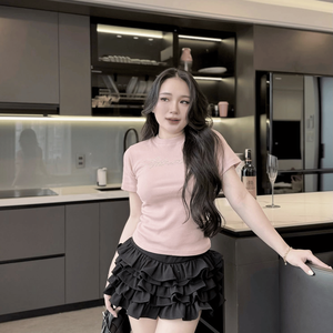 เสื้อผู้หญิงลำลอง คอกลม ทรงเข้ารูป ผ้ารักษ์โลก สำหรับฤดูใบไม้ผลิและฤดูร้อน บริการ OEM - Product Image 5