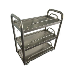 Chariot VICTORY en acier inoxydable à trois couches de haute qualité pour les voitures-restaurants, les hôtels et les restaurants - Product Image 1