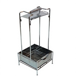 Canasta Porta Carbón Cuadrada Cromada para Hookah QM-A72 – Venta al por Mayor - Product Image 1