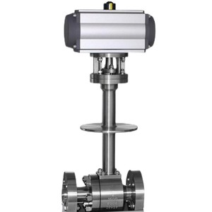 Khí nén nhiệt độ thấp van bi thép không gỉ PN10 <span class=keywords><strong>16</strong></span> 25 Hướng dẫn sử dụng điện thẳng thiết kế cổ dài - Product Image 2