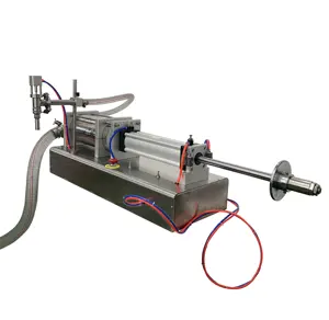 Full Pneumatic One-head Lube oil Filling Machine without electricity (semi-auto liquid filler, water filler, oil filler )