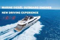 Vente flash : Moteur marin diesel à propulsion arrière de 257 kW (350 CV) pour bateau rapide