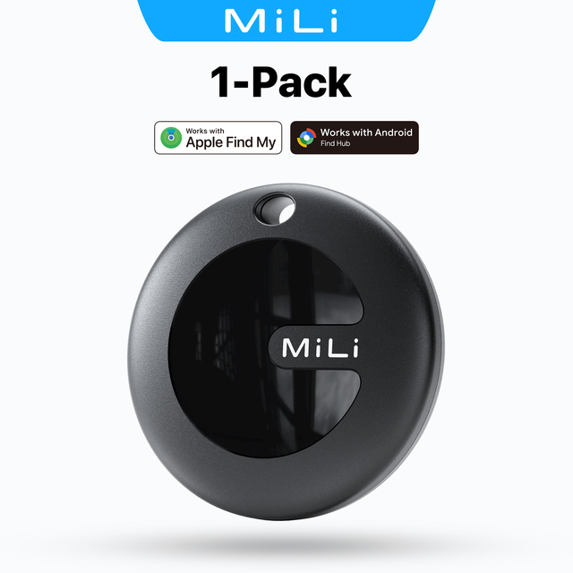 MiLi Dual System MiTag FindMy for Apple and Android Air Tag Smart GPS Tracker for Wallet Backpacks Cars Luggage tracker IP65