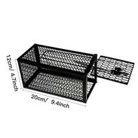 Piège à souris réutilisable et humain, cage à rats en métal pour capturer et relâcher, répulsif à souris solide et piège à rats pour souris et oiseaux