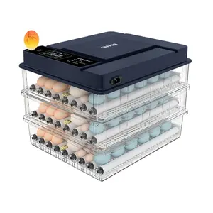 チューナー自動チキンマシン販売220V110V192PCSスマートで信頼性の高いヒーター卵インキュベーター卵インキュベーター