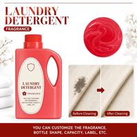 Lessive en poudre et liquide personnalisée Square Vermilion Scarlet, capsules de lessive, produits de nettoyage, parfum et senteur