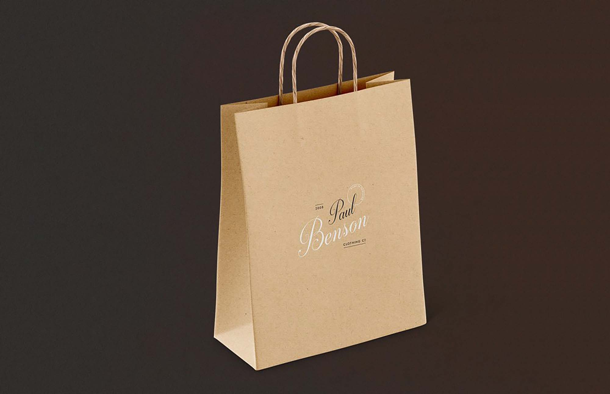 High quality Custom  Enviro<i></i>nmental shopping Paper Bag Recyclable gift Paper Bags  with  logo