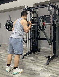 Cremagliera multifunzione per attrezzature da palestra per la casa Pull up Bar cavo pieghevole Smith Machine Squat Rack DY-9000 - Product Image 3