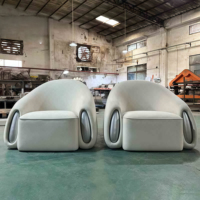 Luxus Einzels ofa Hochwertige Samt Polster Couch Sessel für Home Hotel Holz Stoff Set für Hall Sofas Akzent Stühle