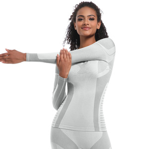 2025 nuevo 2 uds traje de esquí ropa de <span class=keywords><strong>mujer</strong></span> gimnasio Fitness <span class=keywords><strong>mujer</strong></span> Shapewear alto elástico Slim Fit medias entrenamiento ropa deportiva - Product Image 3