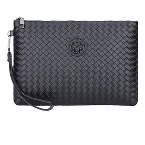 Sacs à main pour hommes en cuir PU, sacoche de haute qualité pour hommes, sac d'affaires pour ordinateur portable, sac bandoulière à motif crocodile pour hommes - Product Image 2