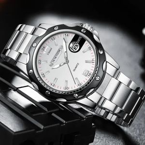 Reloj Deportivo Simple de Cuarzo para Hombre VA VA VOOM 2411, Correa de Acero Inoxidable, Cristal, 40 mm, Resistente al Agua, Cronógrafo, Luminoso, con Fecha - Product Image 2