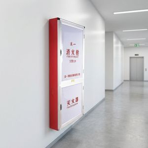 Armoire murale en acier pour extincteur, équipement de sécurité ignifuge avec tuyau d'<span class=keywords><strong>incendie</strong></span> pour <span class=keywords><strong>maison</strong></span> et lieux publics, personnalisable - Product Image 5