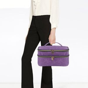 Double-Layer <b>Sewing</b> Organizer Storage Bag Portable Travel <b>Sewing</b> <b>Kit</b> Case - Product Image 6