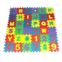 Tapis de puzzle en mousse emboîtable ABC et chiffres, tapis de sol antidérapant en EVA souple pour ramper, tapis de gym, tapis de jeu éducatif pour 0-13 ans