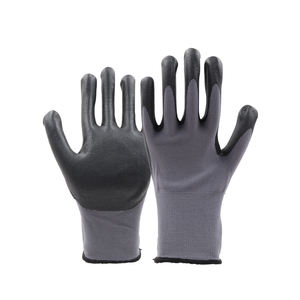 GLOVEMAN, aparejo ligero y delgado, construcción industrial, jardinería, trabajo de seguridad, guantes de punto de jardín recubiertos de látex de nitrilo impermeables - Product Image 1