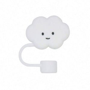 Tapón de silicona de 10 mm con forma de nube para pajitas, antivuelco, reutilizable, accesorio protector para pajitas. - Product Image 6