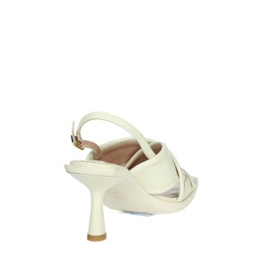 Sandali da donna neri Sa4111 Ex014 con tacco stringato a punta a punta stile alto alto per uso esterno estivo in pizzo - Product Image 3