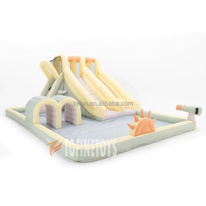 Oxford vải trượt nước Inflatable và Bouncer trả lại Nhà trượt nước với Máy thổi khí cho trẻ em bên - Product Image 2