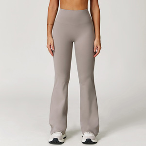 Pantaloni Yoga Donna Effetto Nudo a Zampa Larga, Pantaloni Slim a Campana per Corsa Outdoor, Palestra, Allenamento Casual, Stile 2020 - Product Image 5