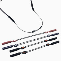 Accessoire de lunettes de sport en silicone personnalisé, fil d'acier antidérapant, maintien des lunettes sans queue, cordon pour lunettes de soleil, sangle de cou