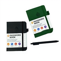 En stock : Carnet de notes A6 multi-usages (carnet de mots de passe, carnet d'adresses, répertoire téléphonique, carnet de notes transfrontalières, carnet de notes de vacances) en anglais, pour cadeau, vente en gros